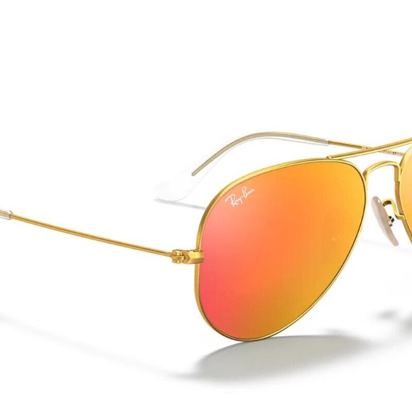 Ray-Ban Aviator FLASH Orange MIRROR Polarized Sunglasses RB3025